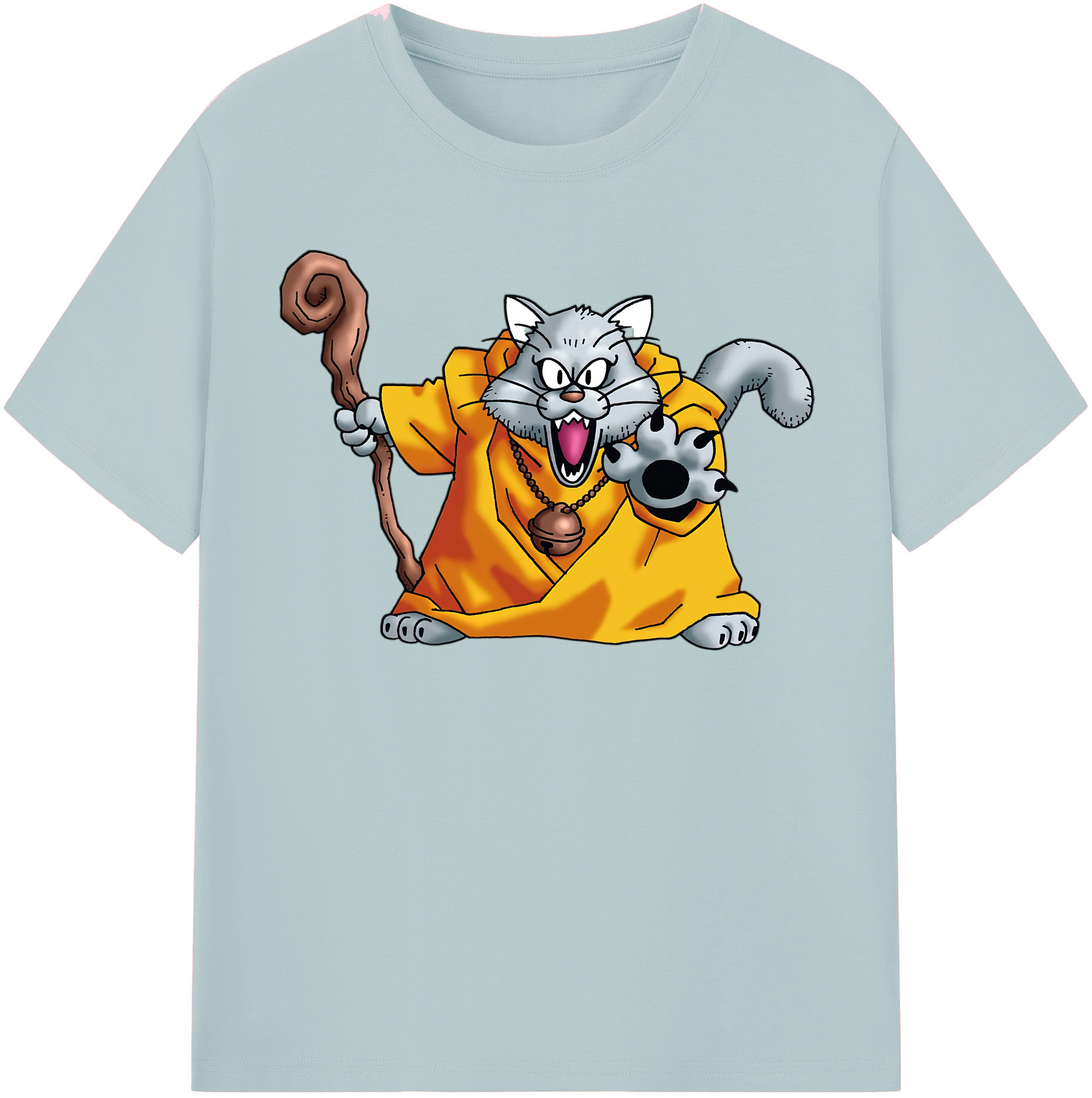 （画像用） ドラゴンクエスト Doragon Kuesuto Dragon Quest 綿100％半袖Tシャツ（フロントプリント）